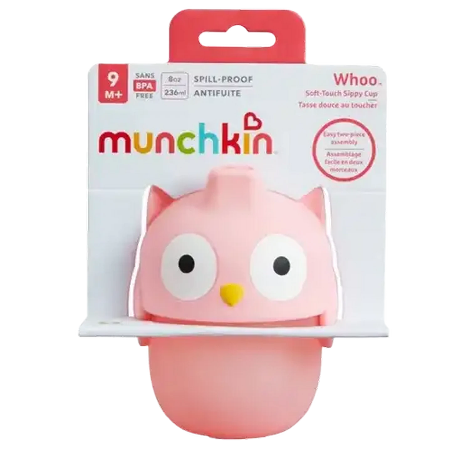 Image of Munchkin Pink Soft Touch Cup 230ml 9 Months +