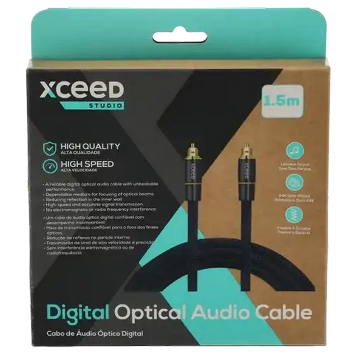 Checkers Sixty60 | Xceed Studio Black Digital Optical Audio Cable 1.5m