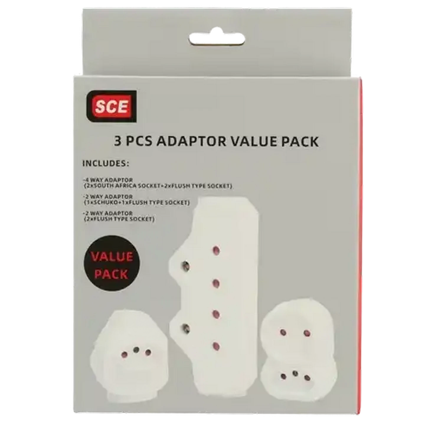 Image of SCE Adaptor Value Pack 3 Piece