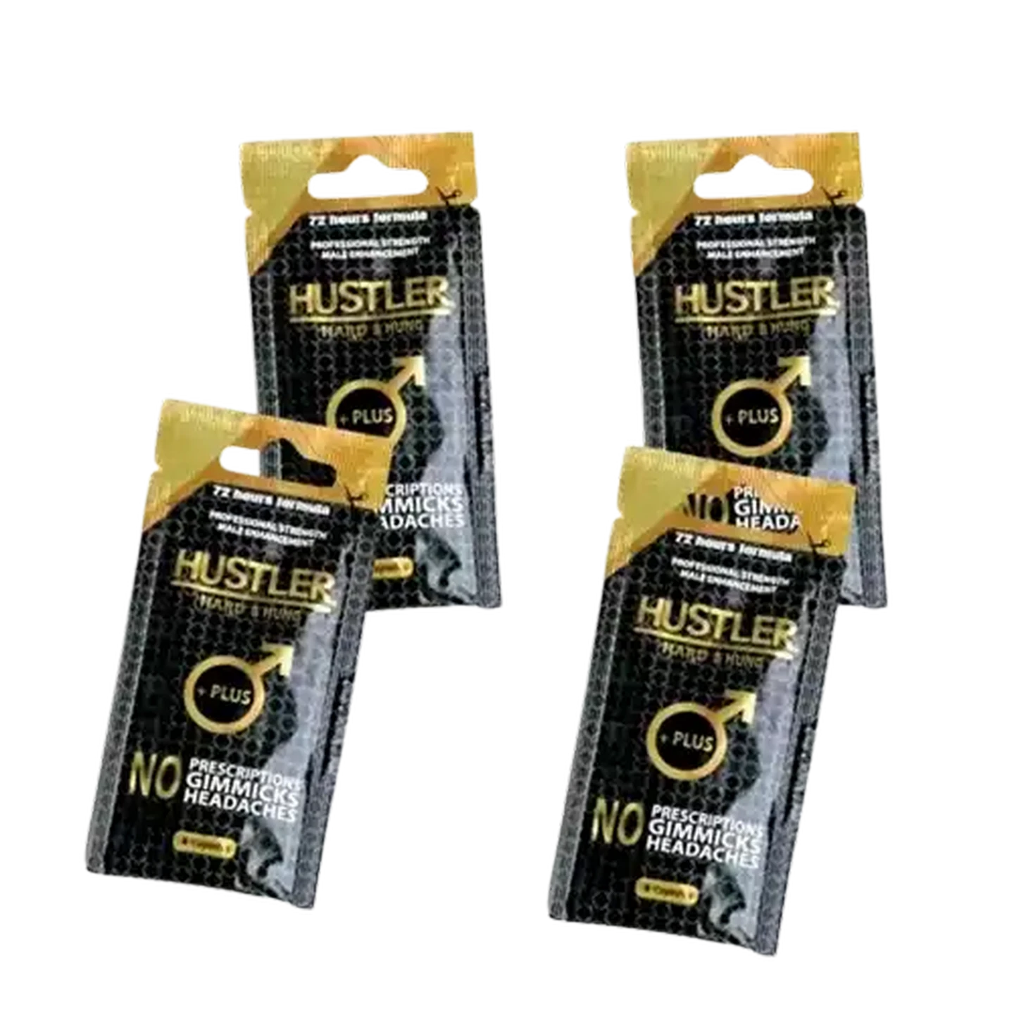Image of Hustler Professional Strength Male Enhancement Capsules 4 Pack