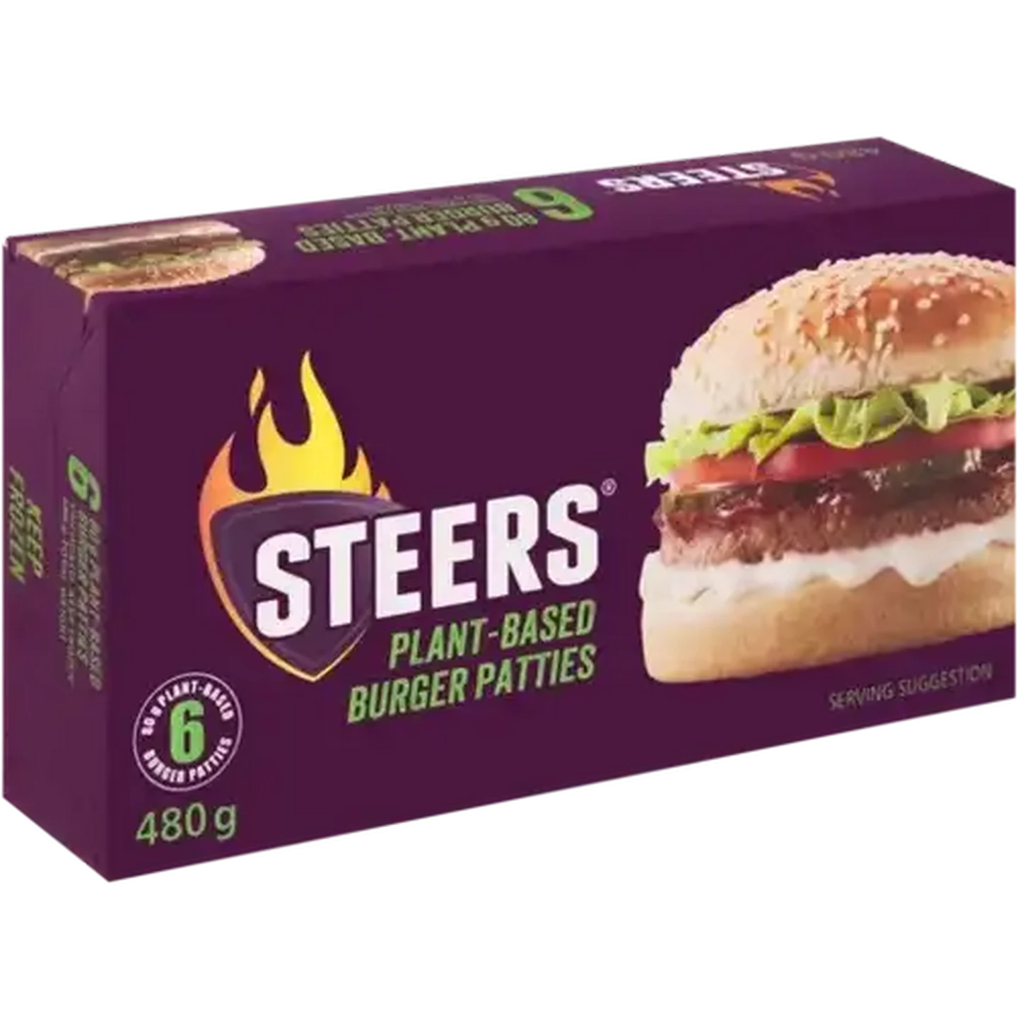 Image of Steers Plant-Based Burger Patties 6 Pack