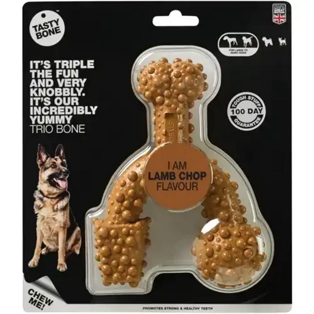 Checkers Sixty60 | TastyBone Brown Lamb Chop Flavour Trio Bone Dog Chew Toy