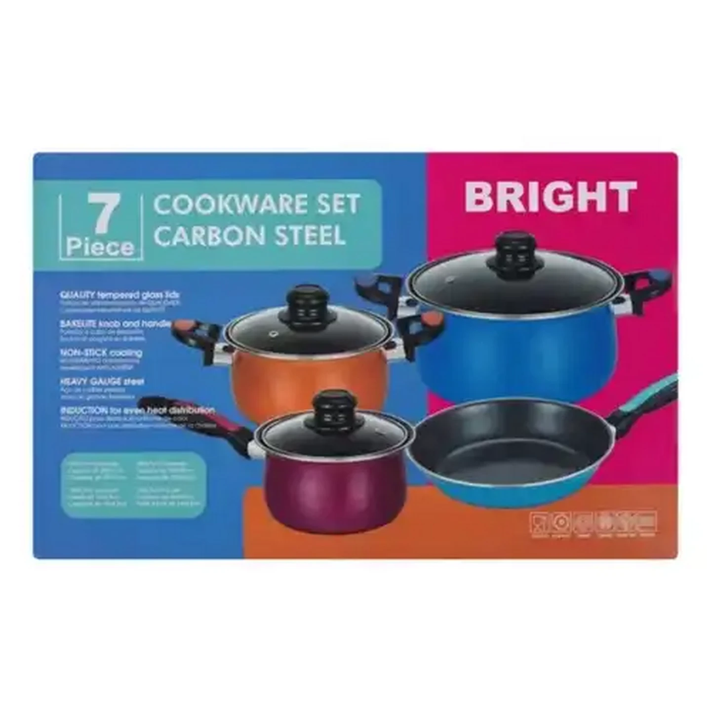 cha_cha　シングル8cmCD　7枚セット Checkers Sixty60 | Bright Carbon Steel Cookware Set 7 Piece