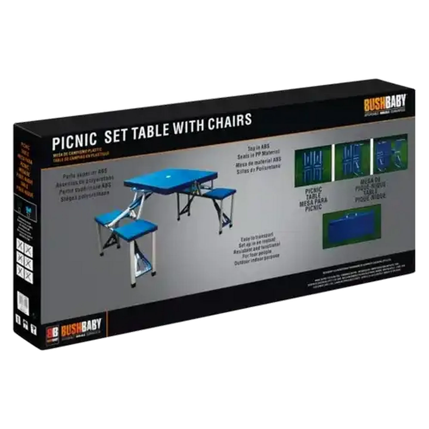 Image of Bush Baby Picnic Set Table With Chairs