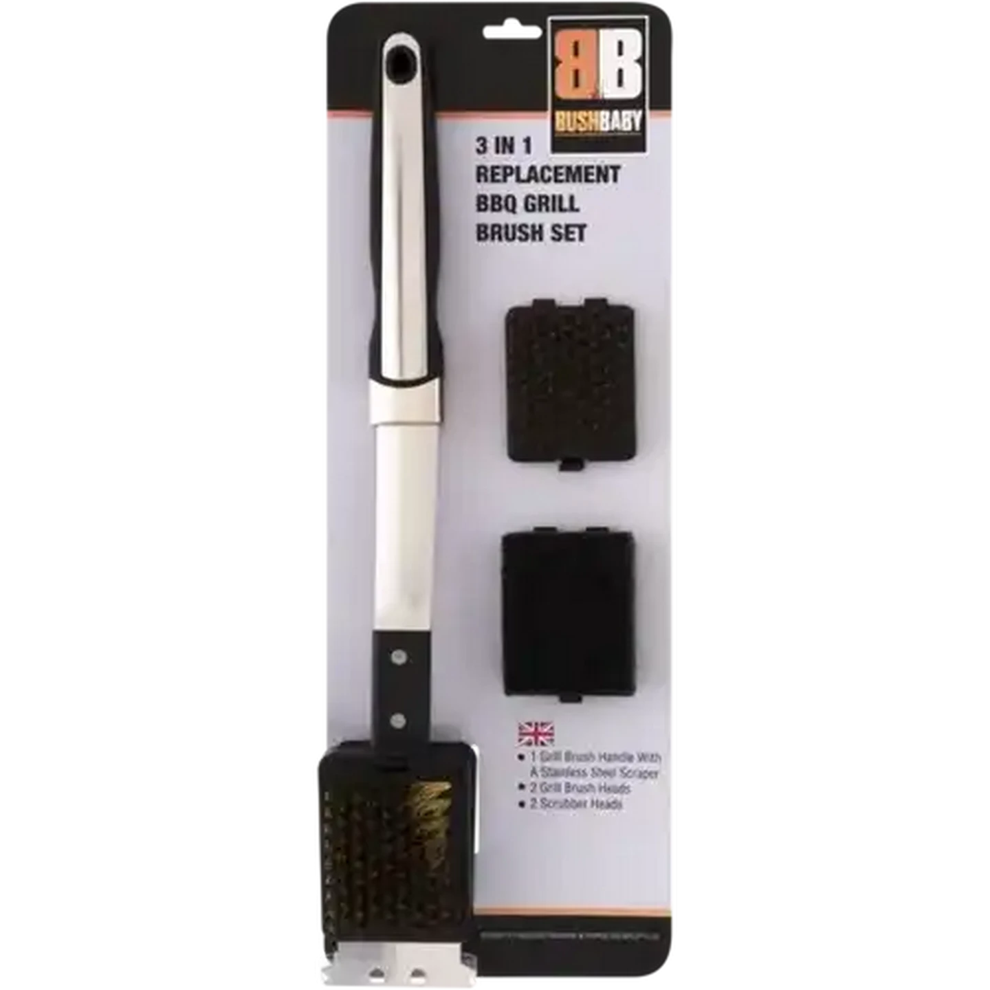 Shoprite ZA | Bush Baby 3 In 1 Replacement Braai Grid Brush Set