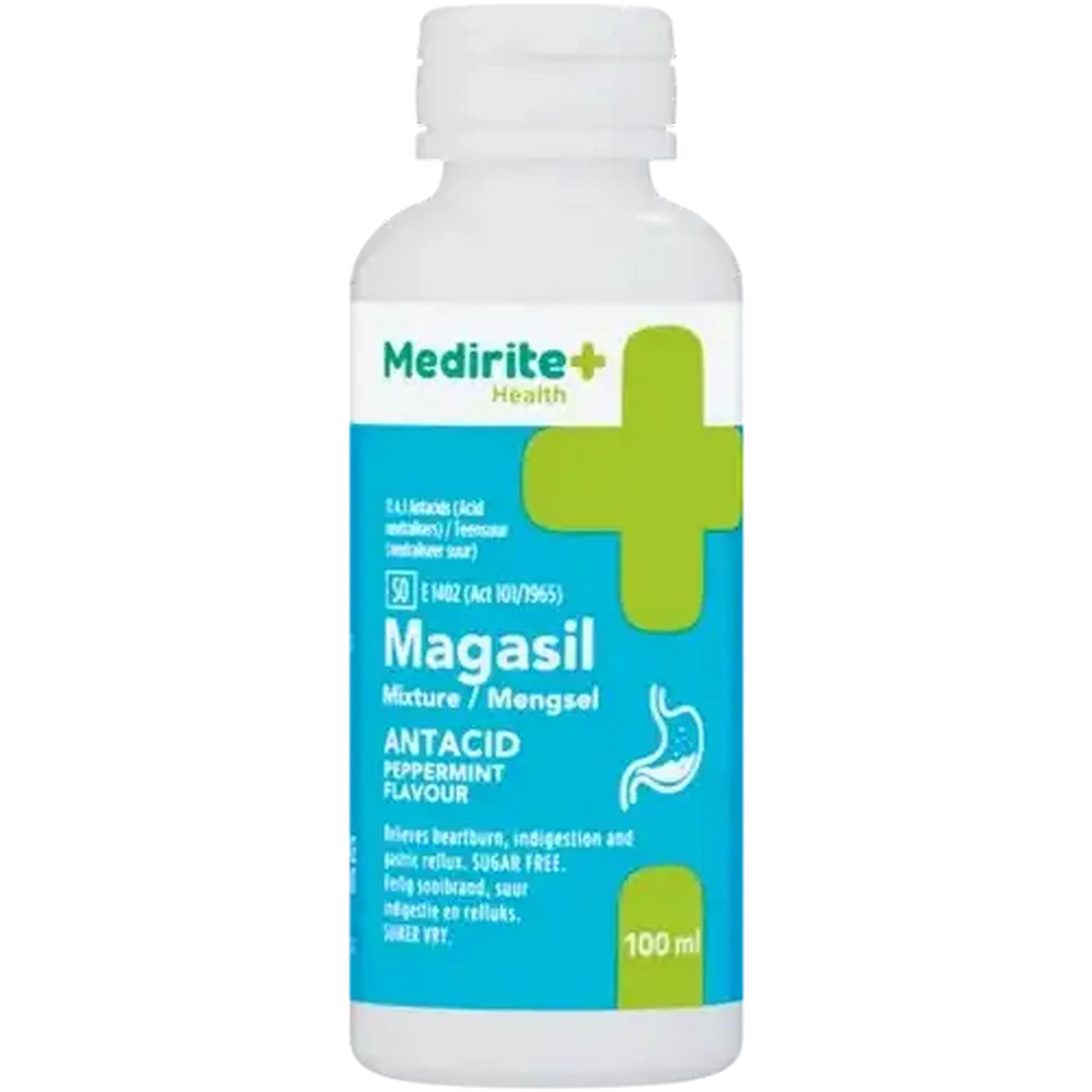 Image of Medirite Peppermint Flavour Peppermint Flavour Magasil Antacid 100ml