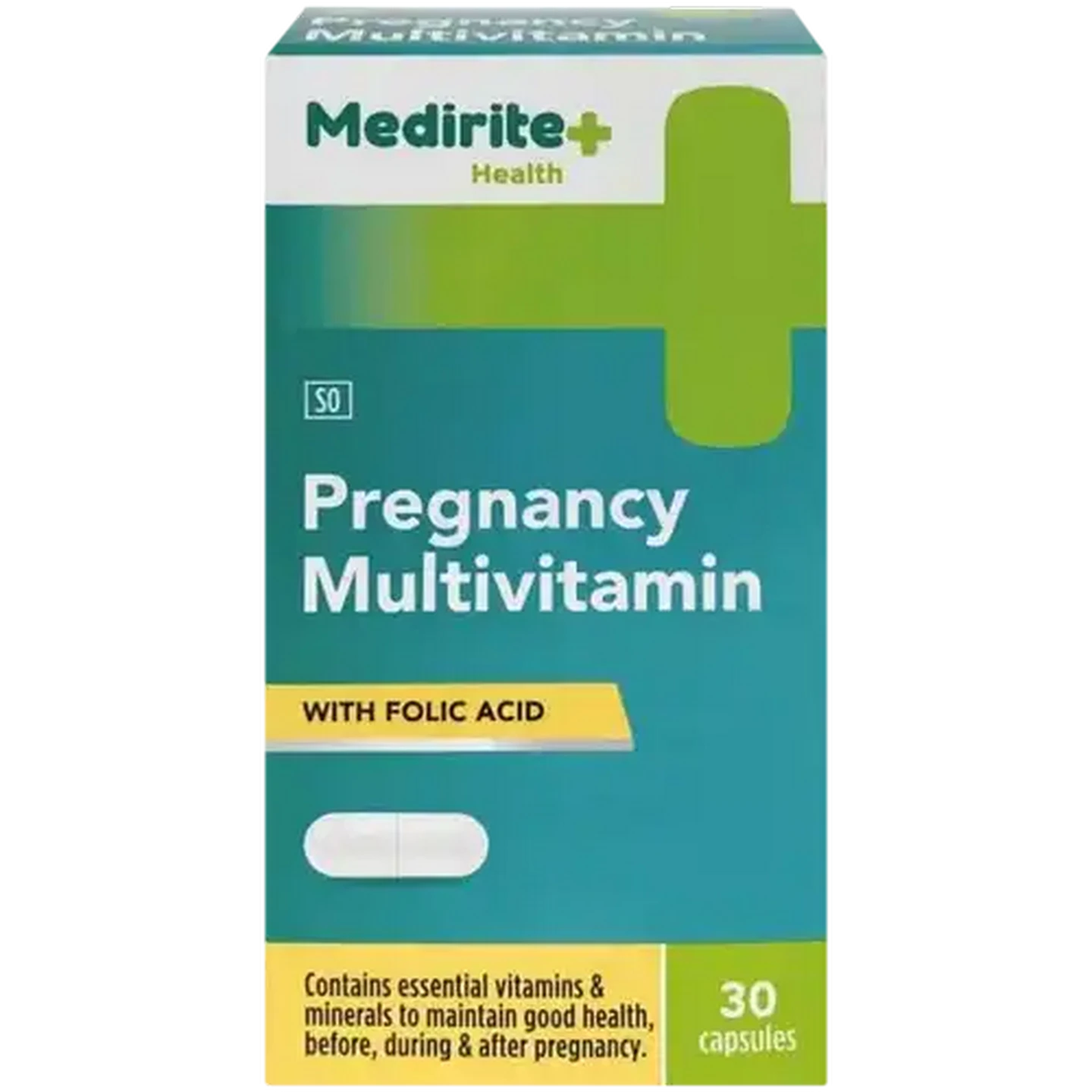 Image of Medirite Health Pregnancy Multivitamin Capsules 30 Pack