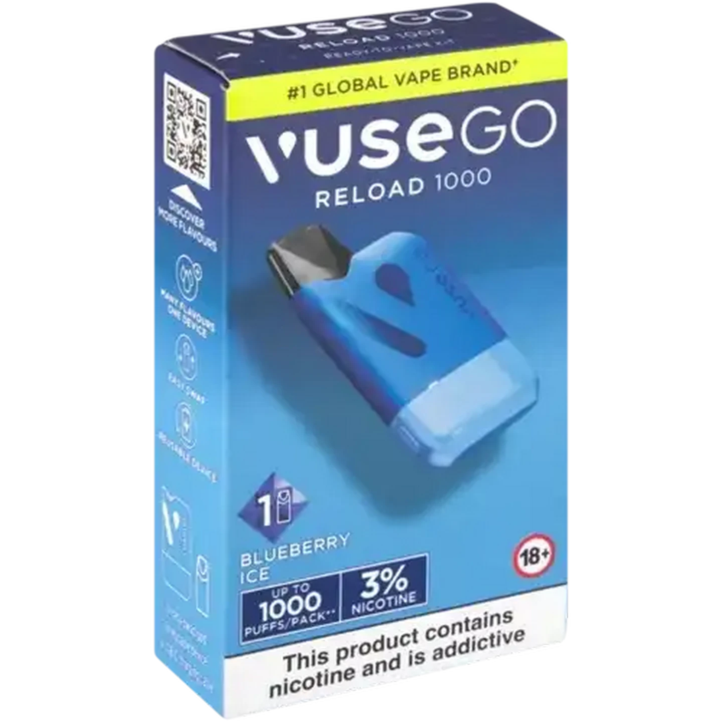Checkers Sixty60 | Vuse Go Reload 1000 Blueberry Ice 3% Rechargeable Vape  Kit (Non-Refundable. Non-Returnable.)