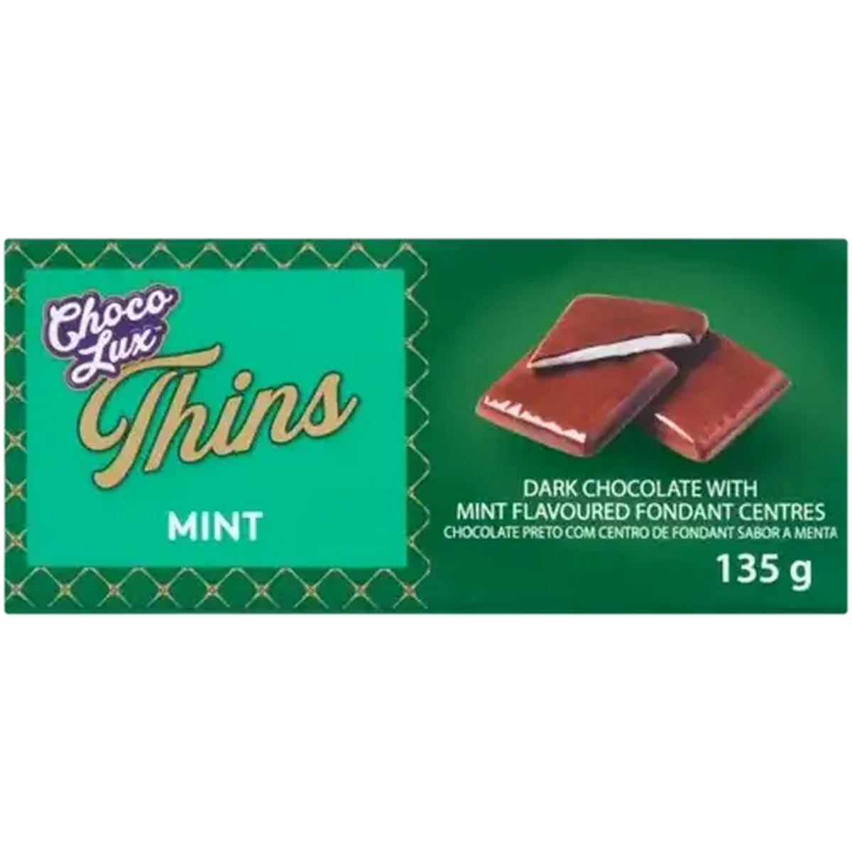 Checkers Sixty60 | Choco Lux Thins Mint Flavoured Dark Chocolate 135g