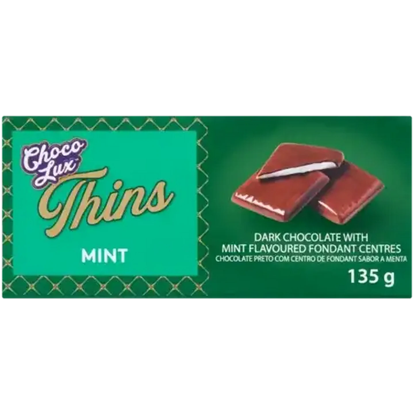 Checkers Sixty60 | Choco Lux Thins Mint Flavoured Dark Chocolate 135g