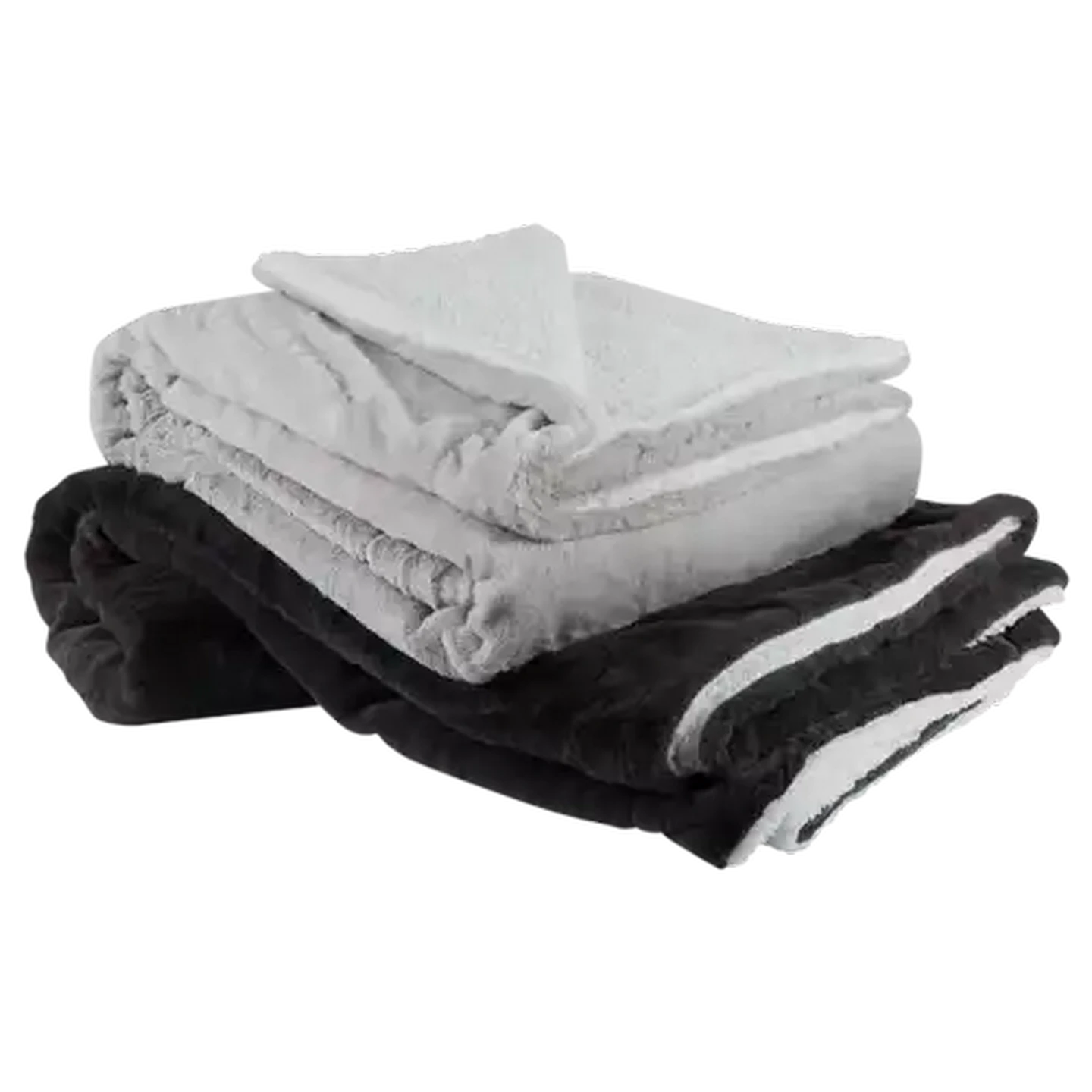 Image of Essentials Faux Fur Plush Blanket 200 x 200cm (Colour May Vary)