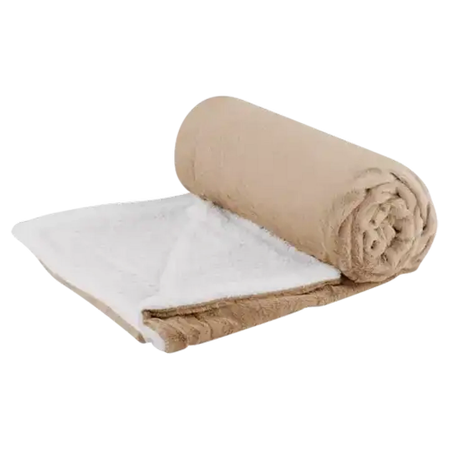 Image of Essentials Faux Fur Plush Blanket 200 x 200cm (Colour May Vary)