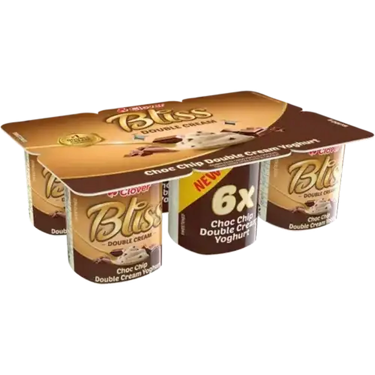 Checkers Sixty60 | Clover Bliss Choc Chip Double Cream Yoghurt 6 x