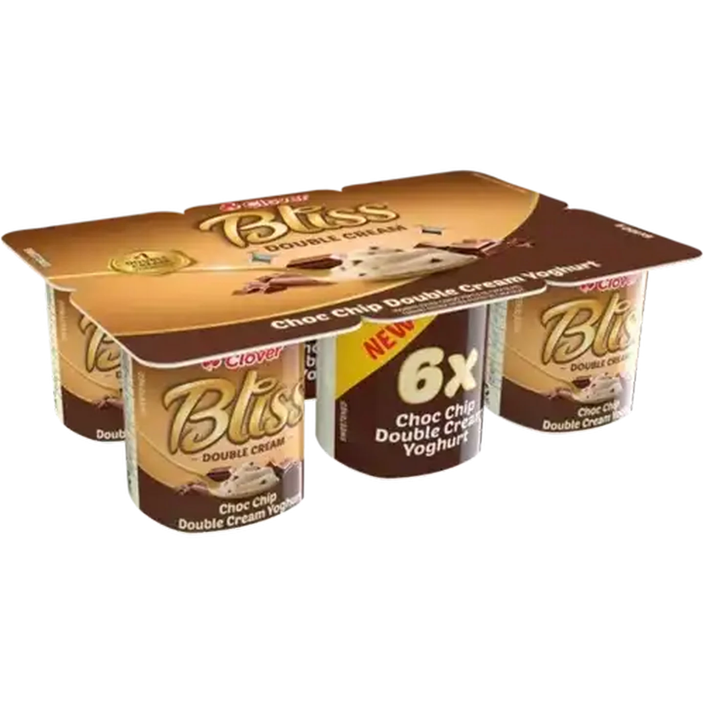 Checkers Sixty60 | Clover Bliss Choc Chip Double Cream Yoghurt 6 x
