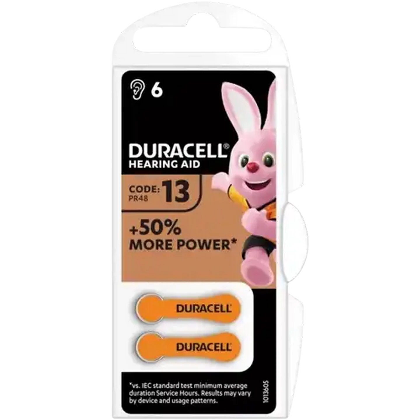 Image of Duracell Zinc-Air Size 13 Hearing Aid Batteries 6-Pack
