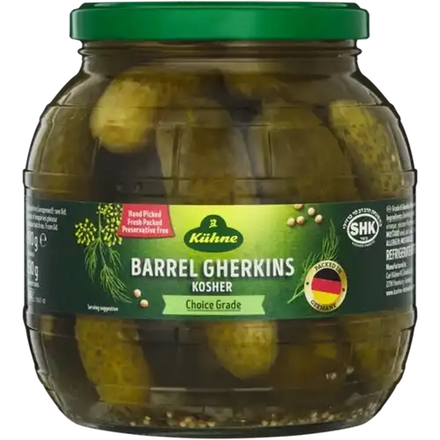 Image of Kühne Barrel Gherkins 970g