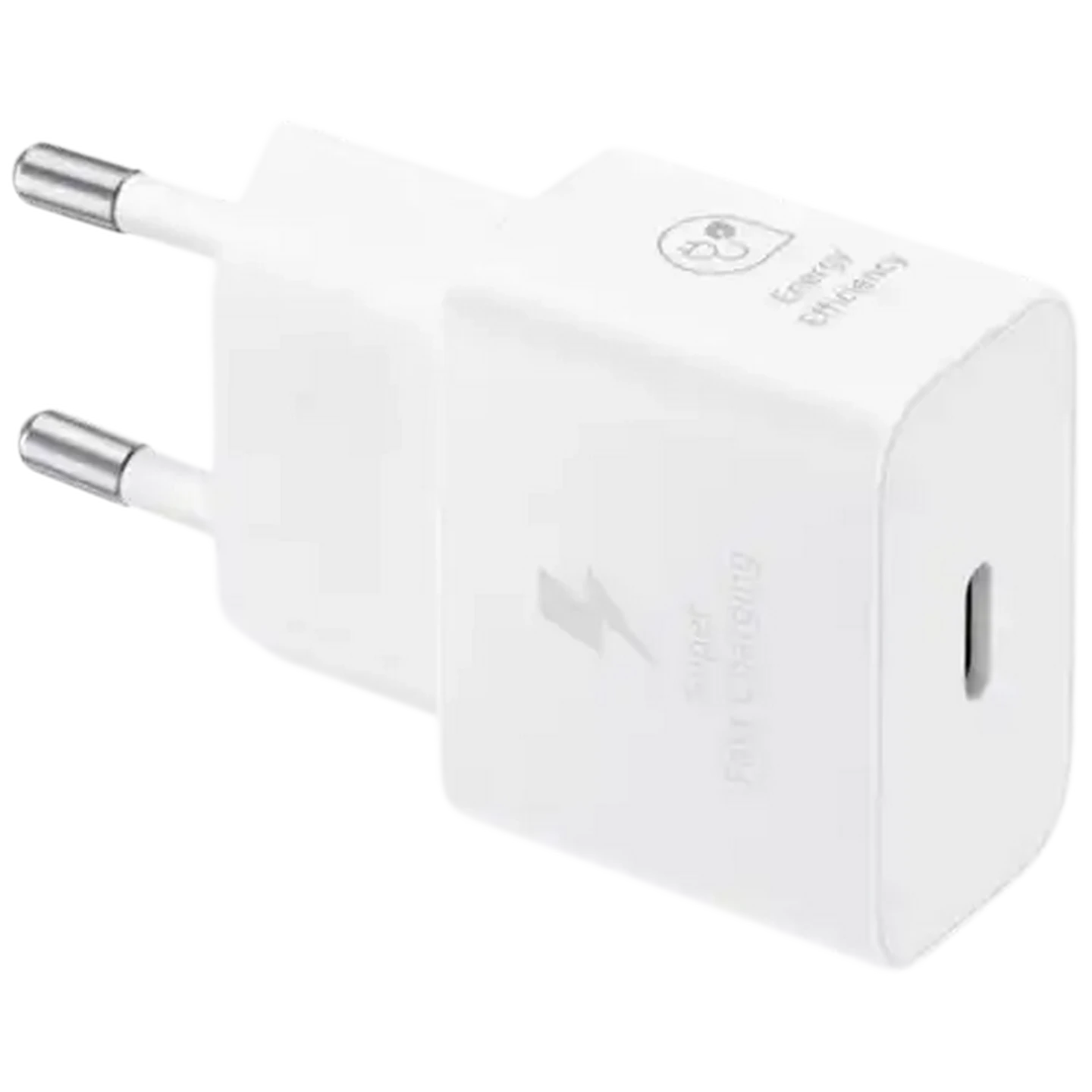 Image of Samsung White GaN Travel Adaptor with Cable 25W