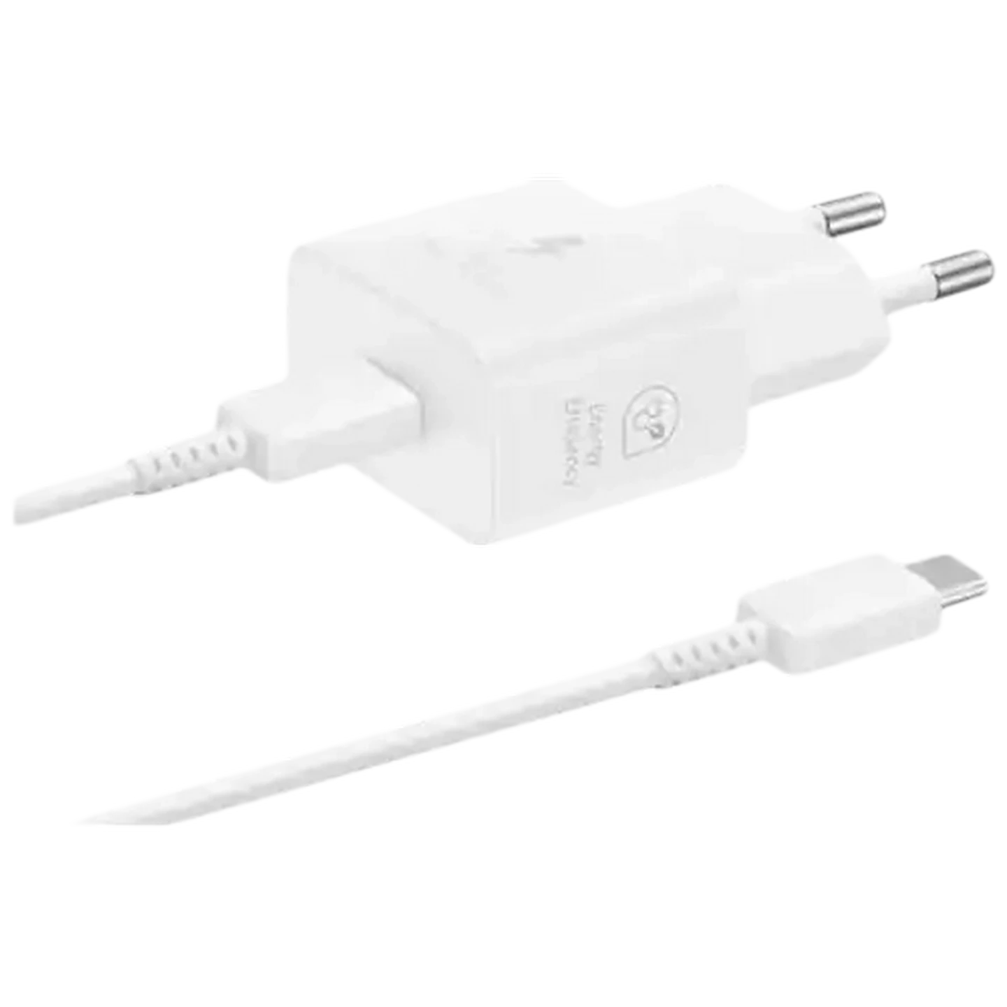 Image of Samsung White GaN Travel Adaptor with Cable 25W