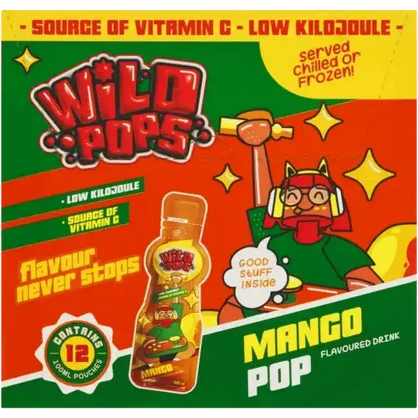 Checkers Sixty60 | Wild Pops Mango Pop Flavoured Drink 12 x 100ml