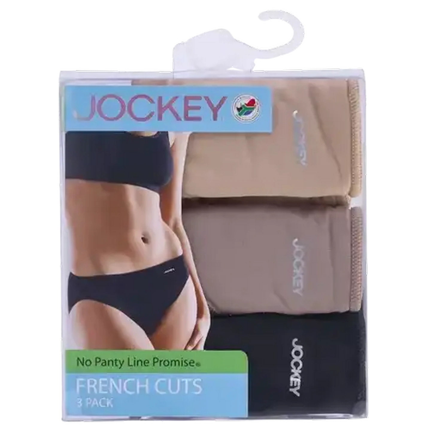 Image of Jockey Ladies No Panty Line Assorted French Cut Small 3-Pack
