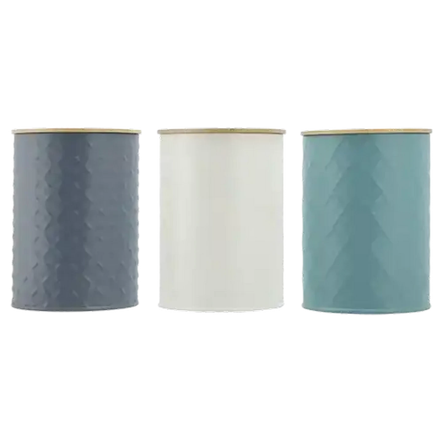 Image of Sketched Tin Canister 11 x 15cm (Colour May Vary)