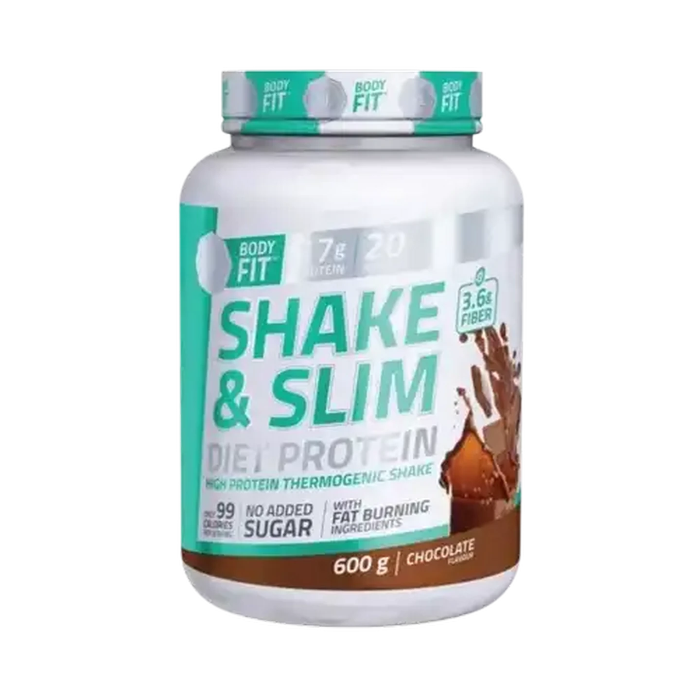 Image of Body Fit Shake & Slim Diet Protein Chocolate Flavoured 600g
