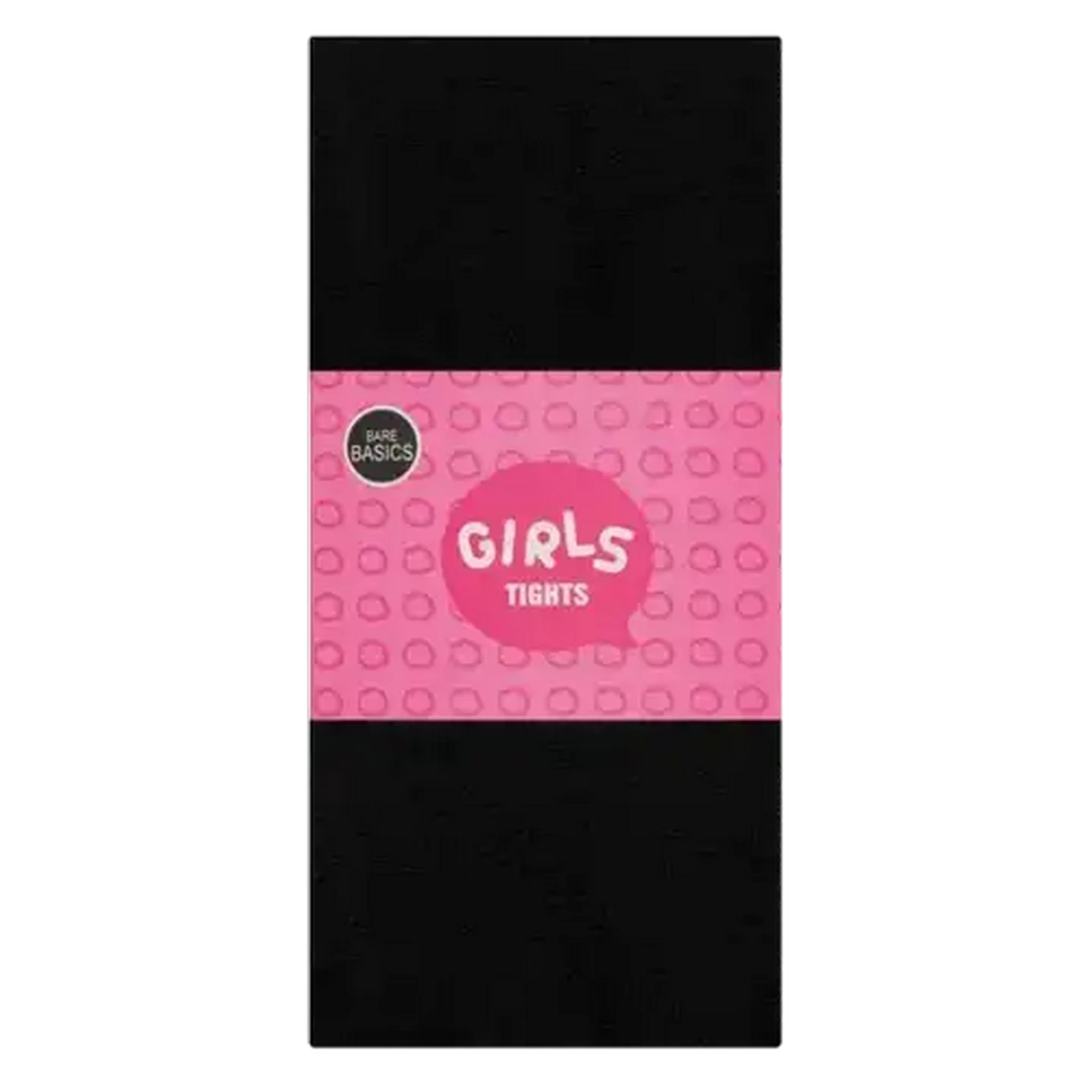 Image of Bare Basics Girls Plain Black Tights Size 12-14 Years