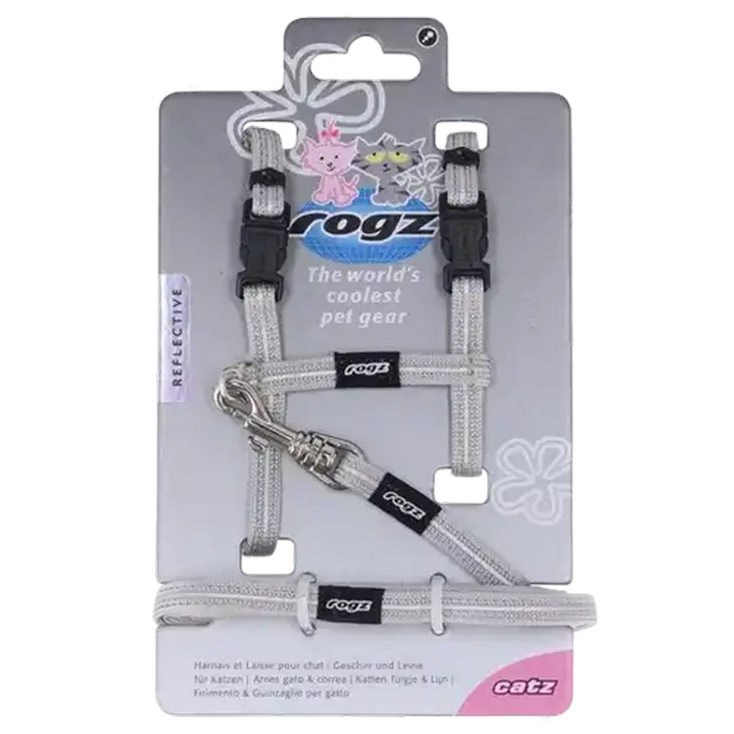 Checkers Sixty60 | Rogz Silver Alleycat Cat Harness and Lead Set