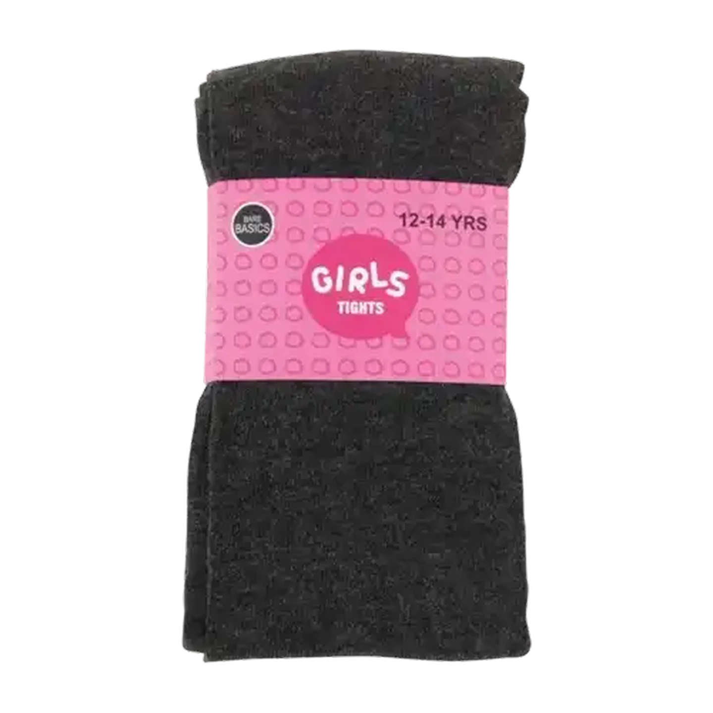 Image of Bare Basics Plain Charcoal Girls Tights 12 - 14 Years