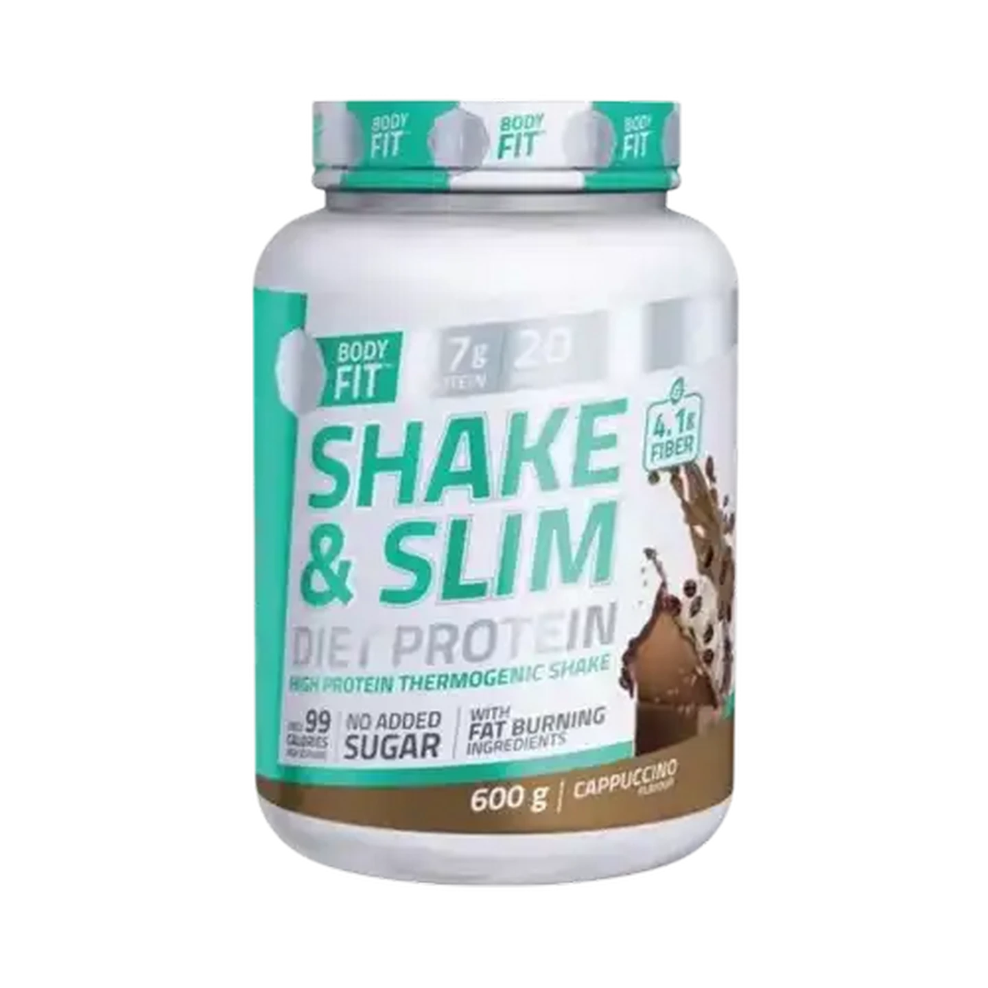 Image of Body Fit Shake & Slim Diet Protein Cappuccino Flavoured 600g