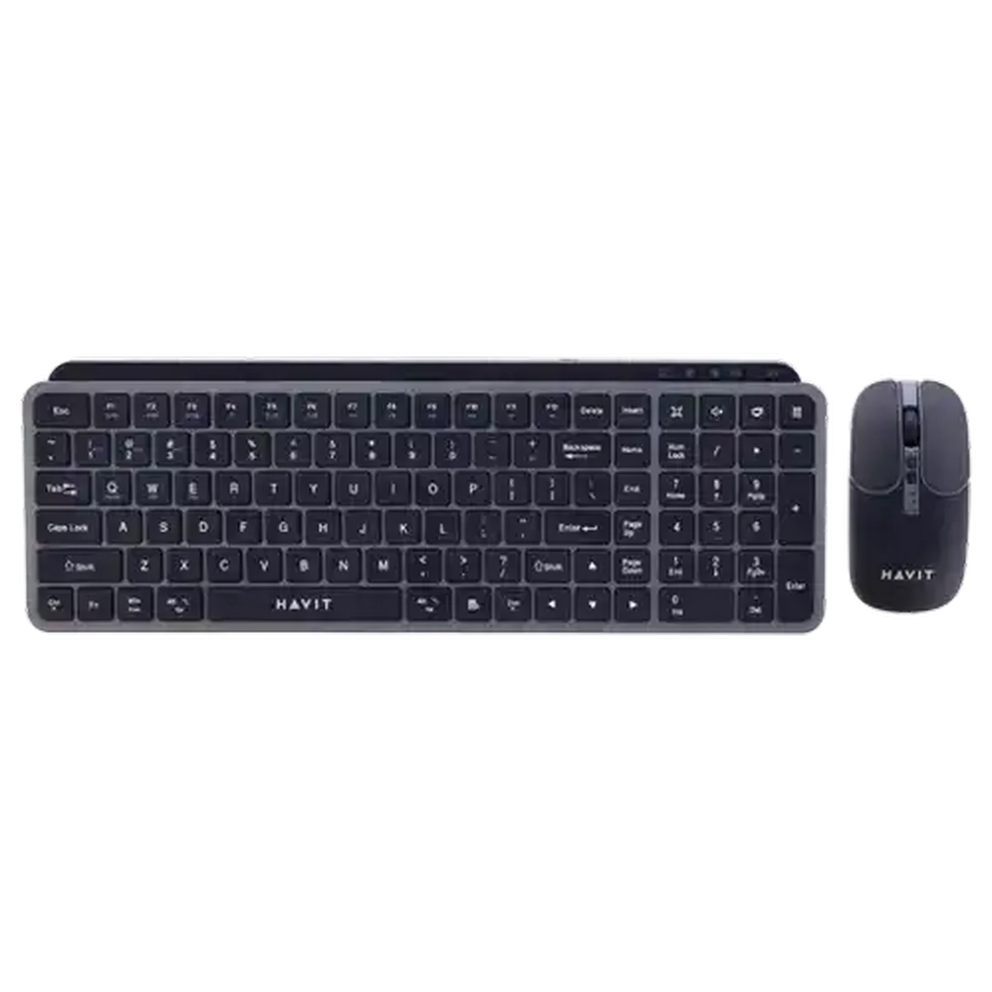Image of HAVIT Black Dual Mode Wireless Keyboard & Mouse