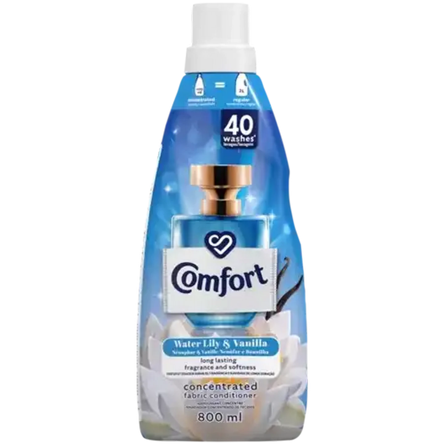 Image of Comfort Water Lily & Vanilla Concentrated Fabric Conditioner 800ml