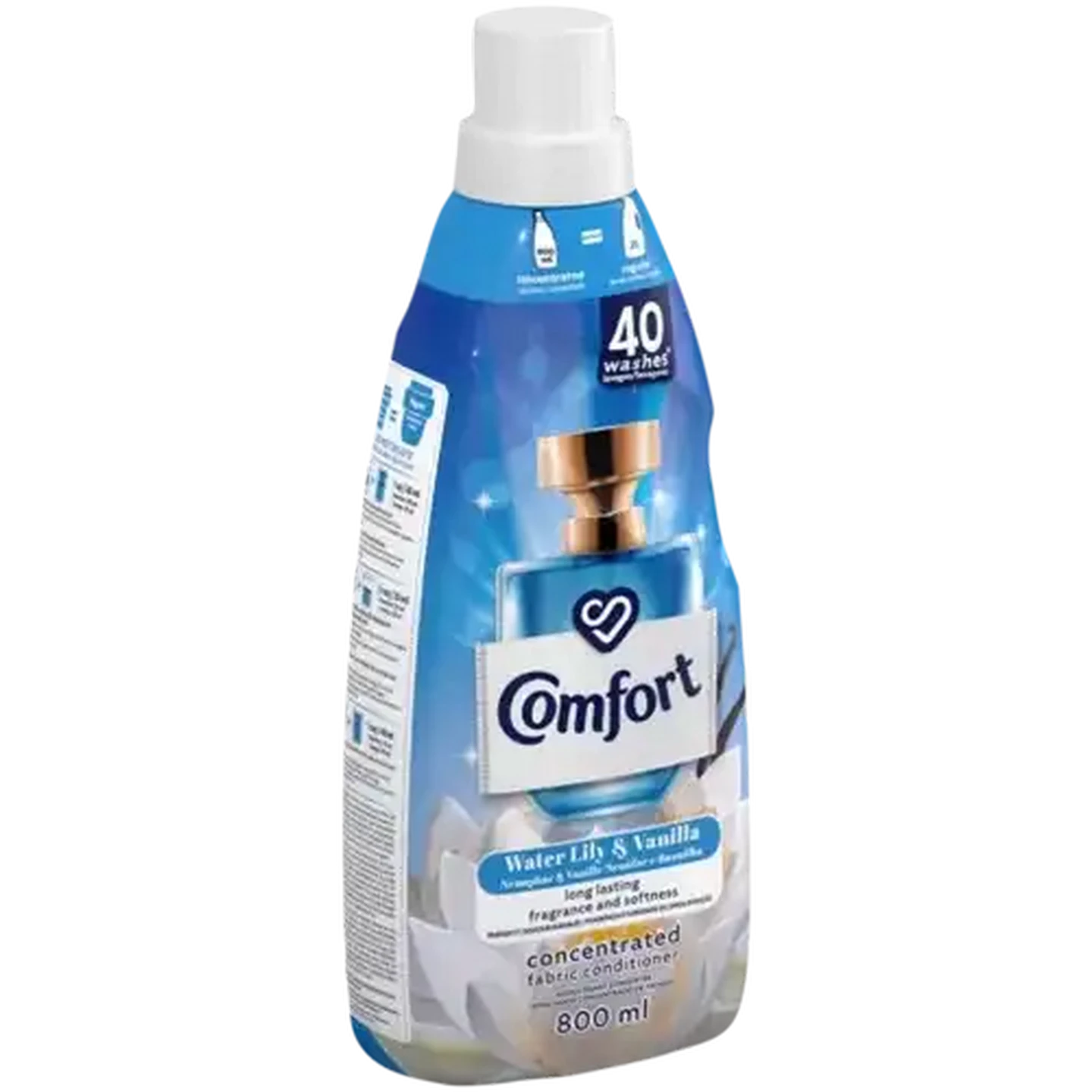 Image of Comfort Water Lily & Vanilla Concentrated Fabric Conditioner 800ml