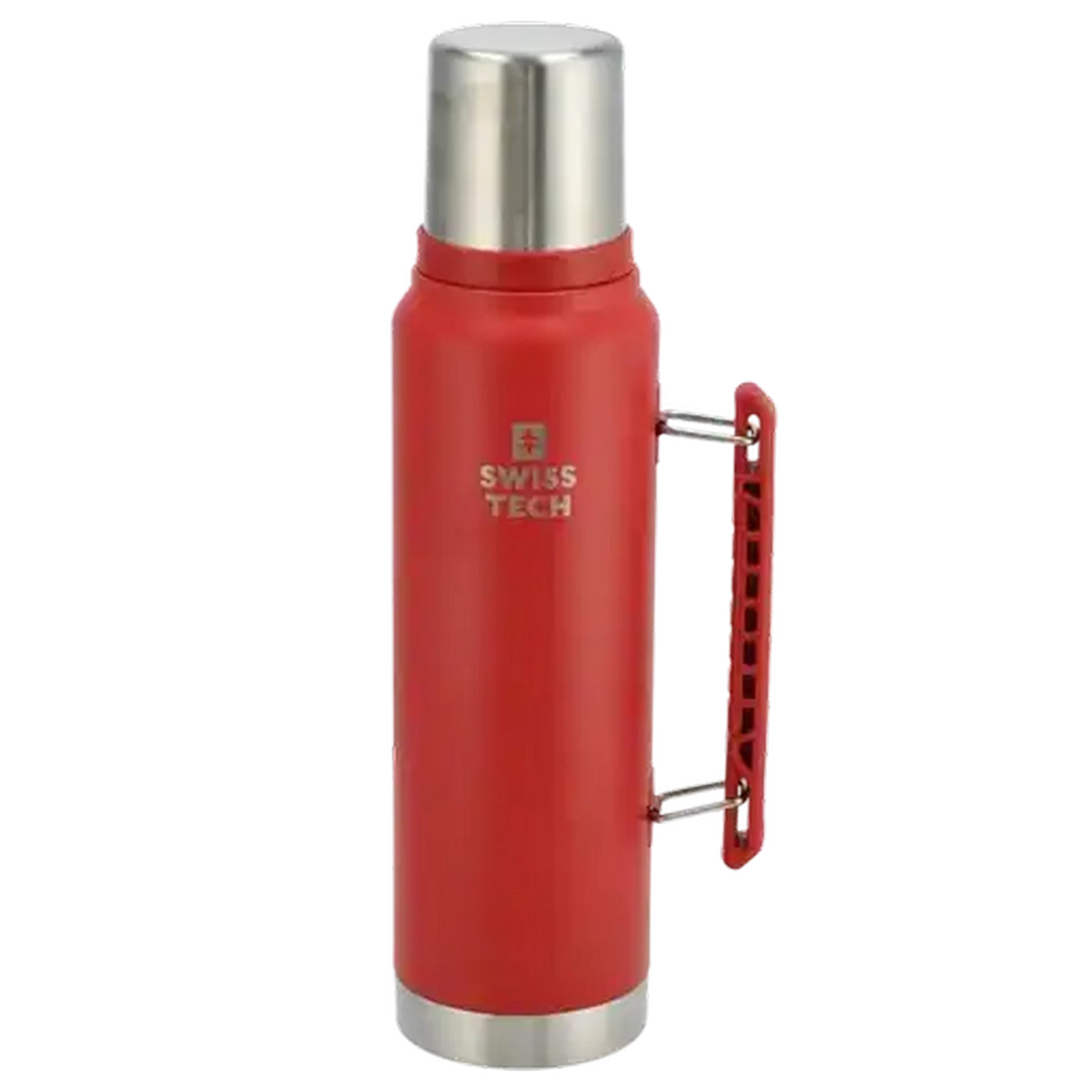 さち Checkers Sixty60 | SWISS+TECH Red Double Wall Flask Bottle 1182ml