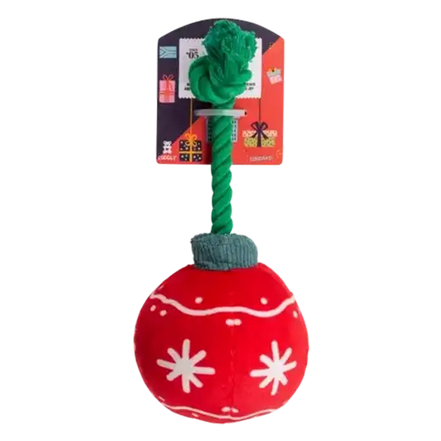 Checkers Sixty60 | Dog's Life Festive Red Ornament Dog Toy