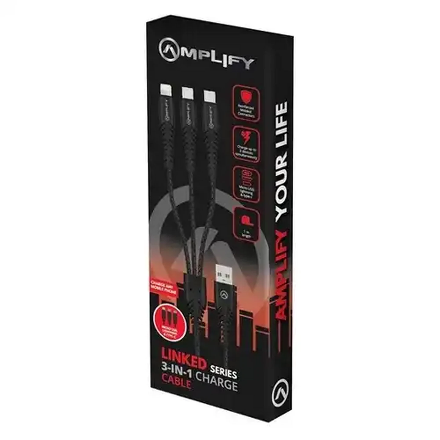 Image of Amplify Linked Series 3-in-1 Charge Cable