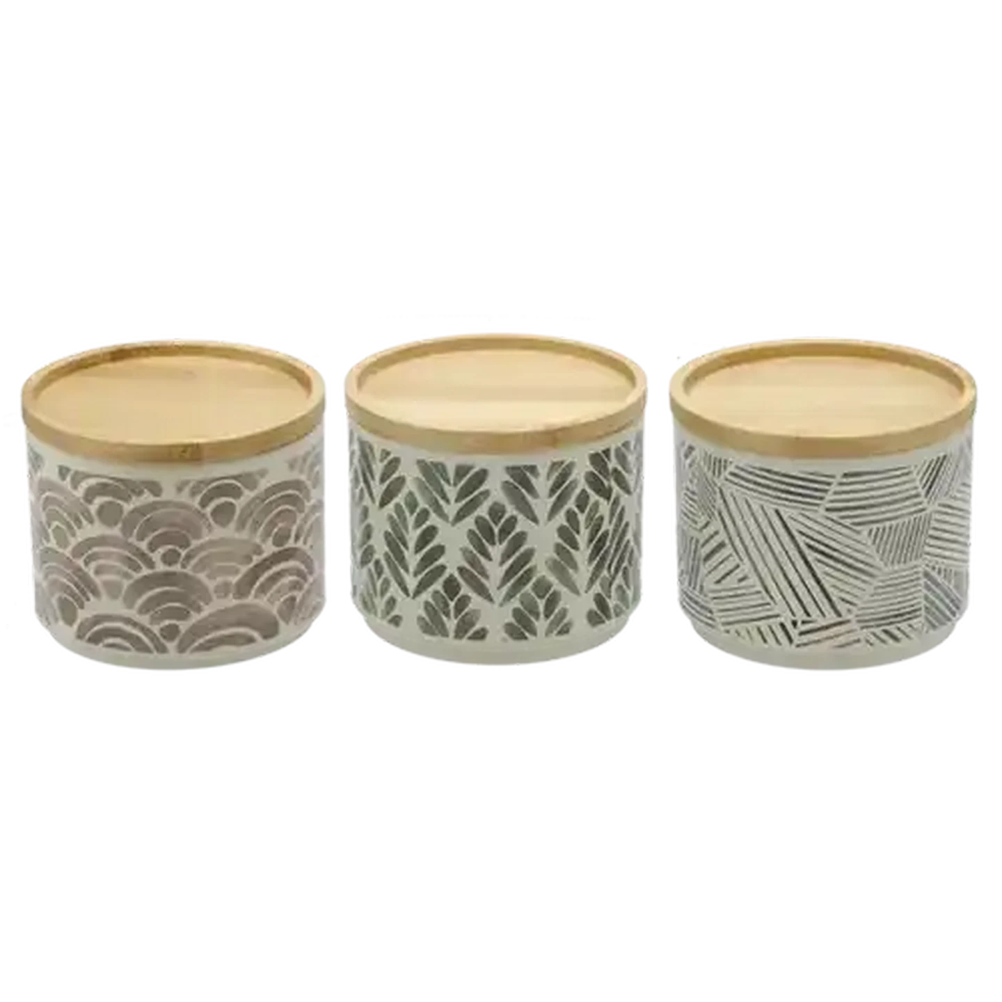 Image of Chic Canister with Lid 3 Piece
