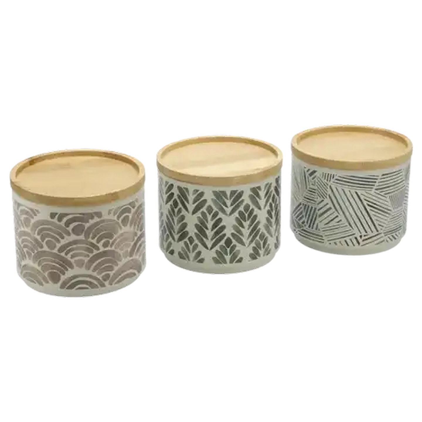 Image of Chic Canister with Lid 3 Piece