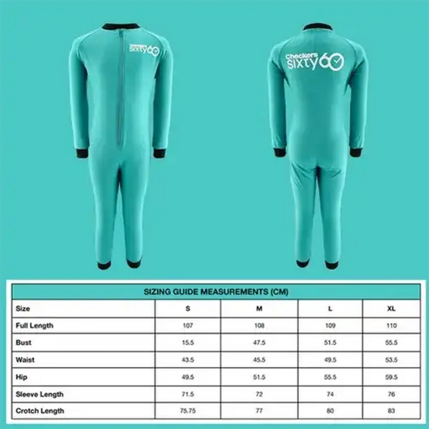 Checkers Sixty60 | Sixty60 Adult Teal Jumpsuit Small
