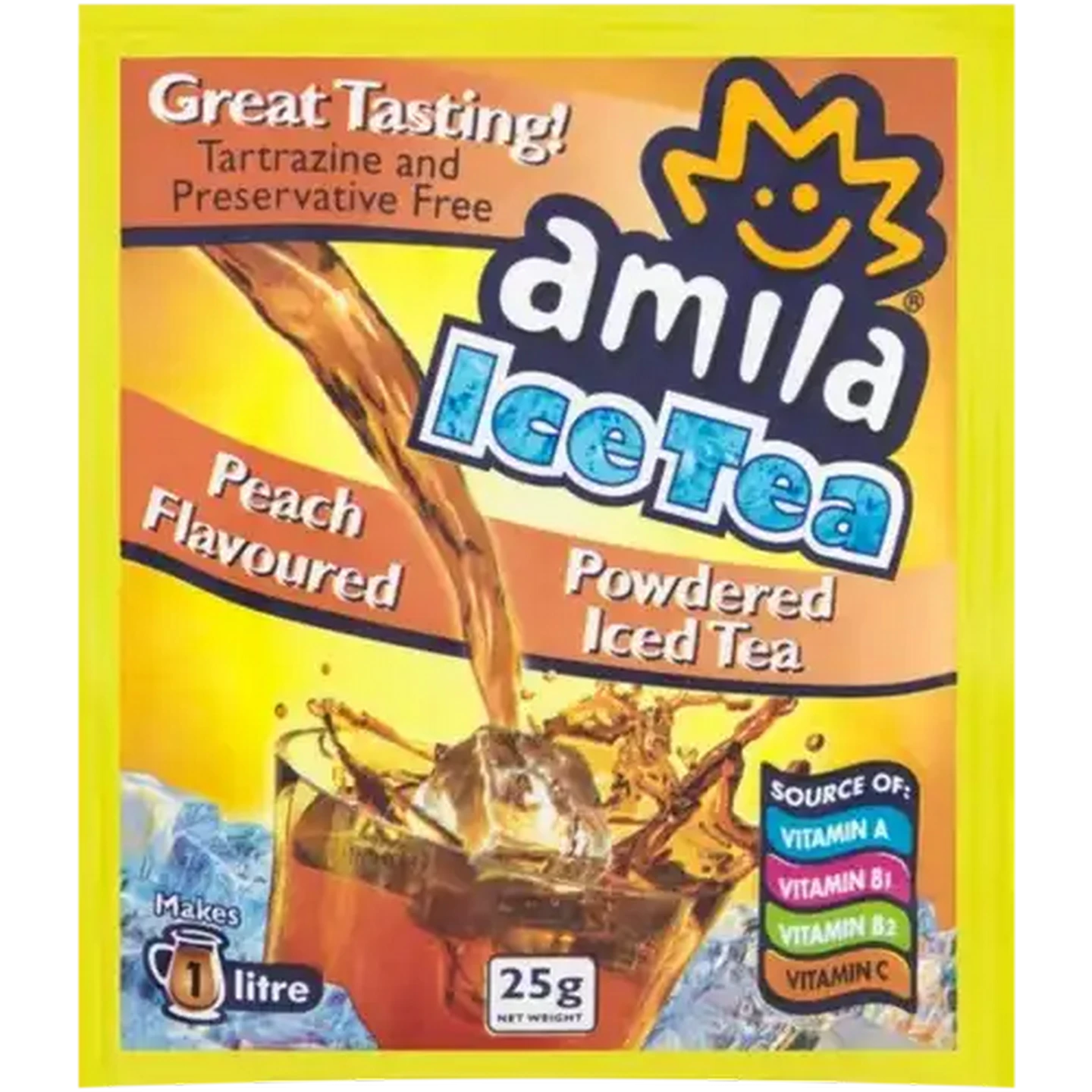 Image of Amila Peach Flavoured Powdered Ice Tea 25g