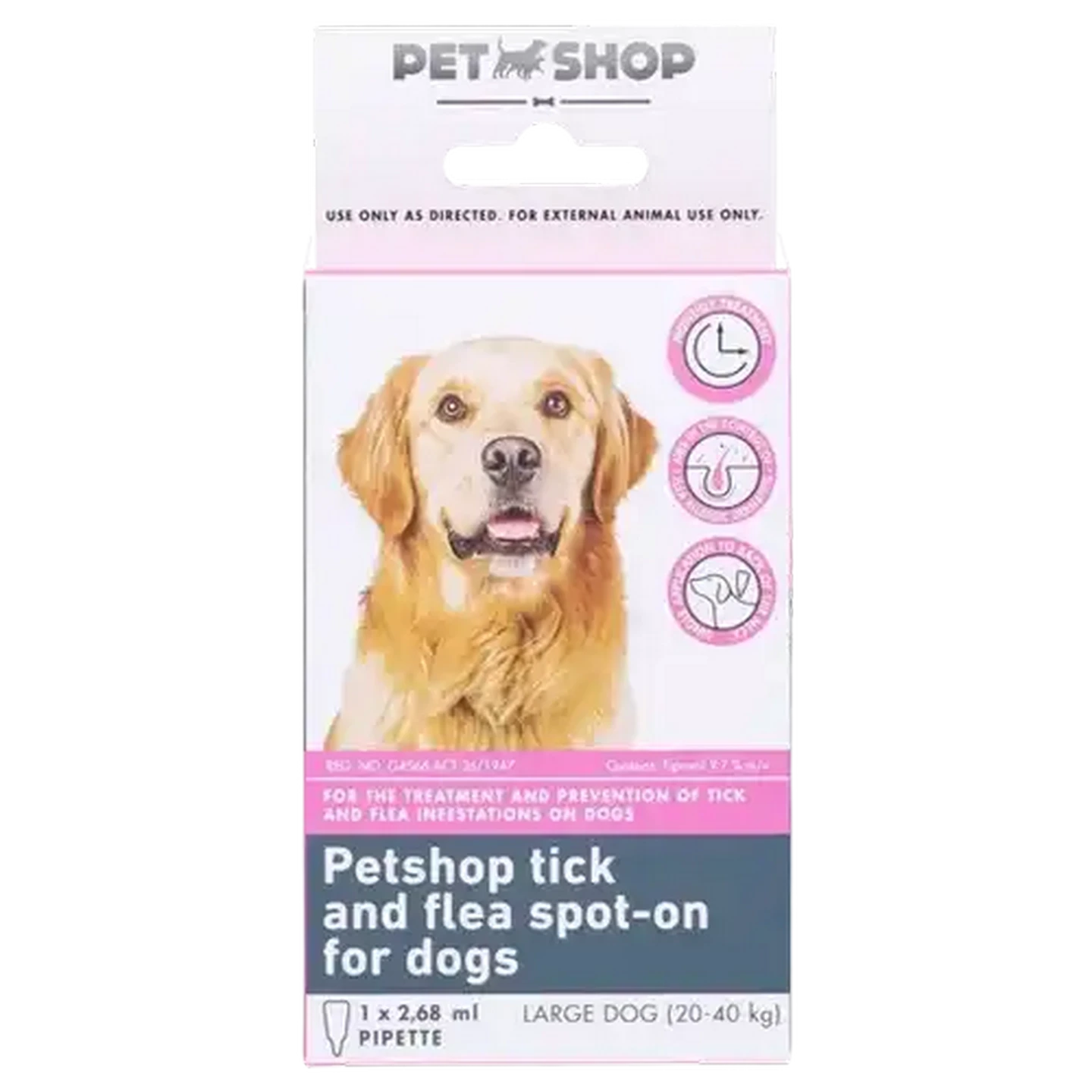 Checkers Sixty60 | Petshop Tick & Flea Large Dog Spot-On 2.68ml