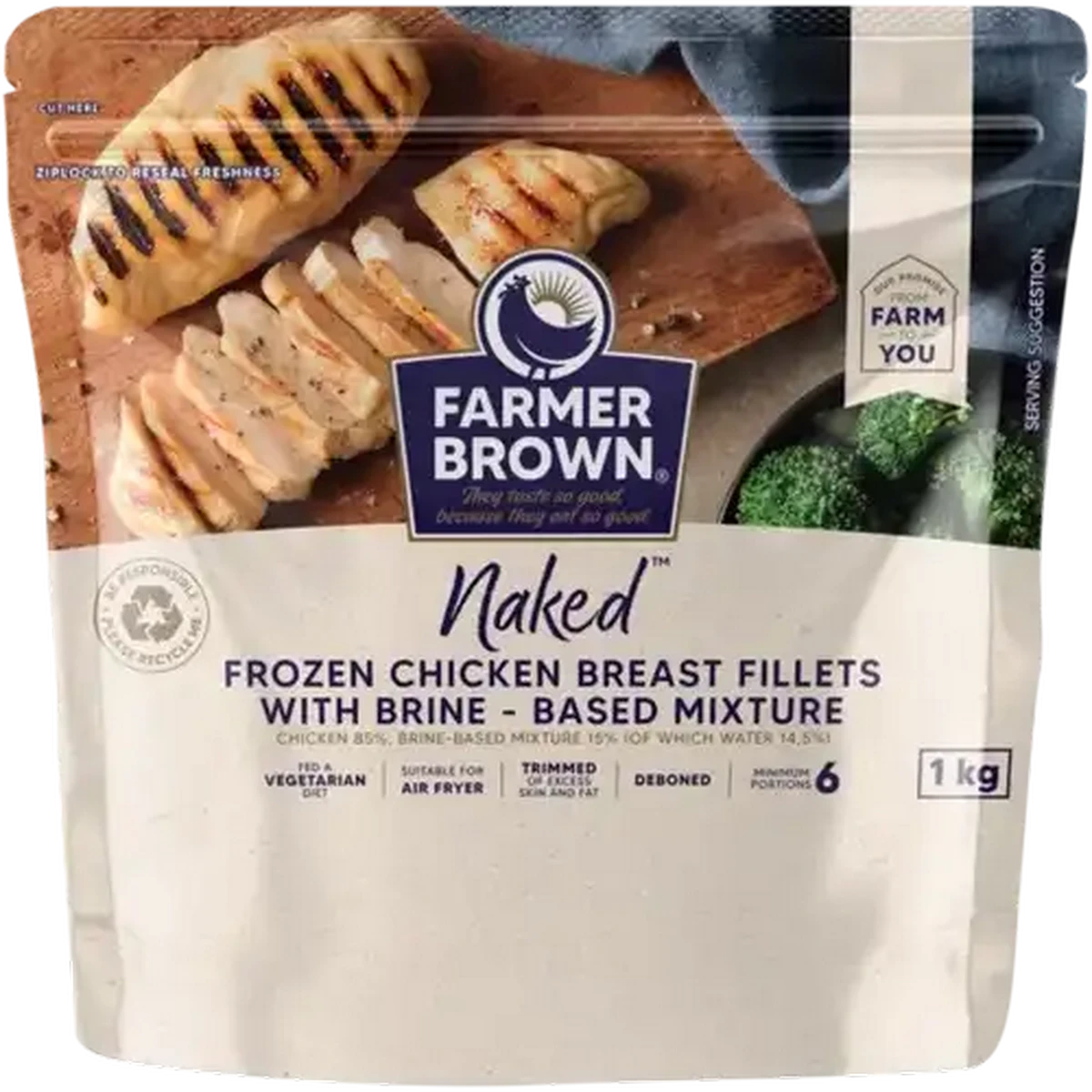 チキン 21-22 BENTL AXTION FOREST Checkers Sixty60 | Farmer Brown Naked Frozen Chicken Breast