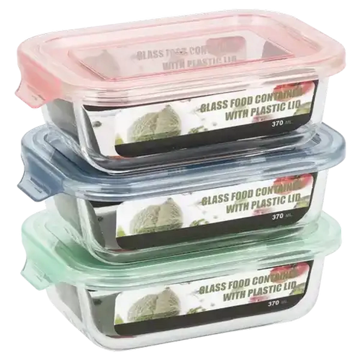 Checkers Sixty60 | Pastel Rectangular Glass Container 370ml (Colour May ...