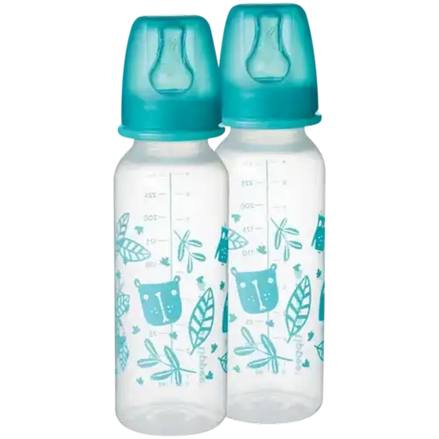 Image of Tommee Tippee Everyday Essential Medium Flow Standard Neck Decorated Bottles 2 x 240ml