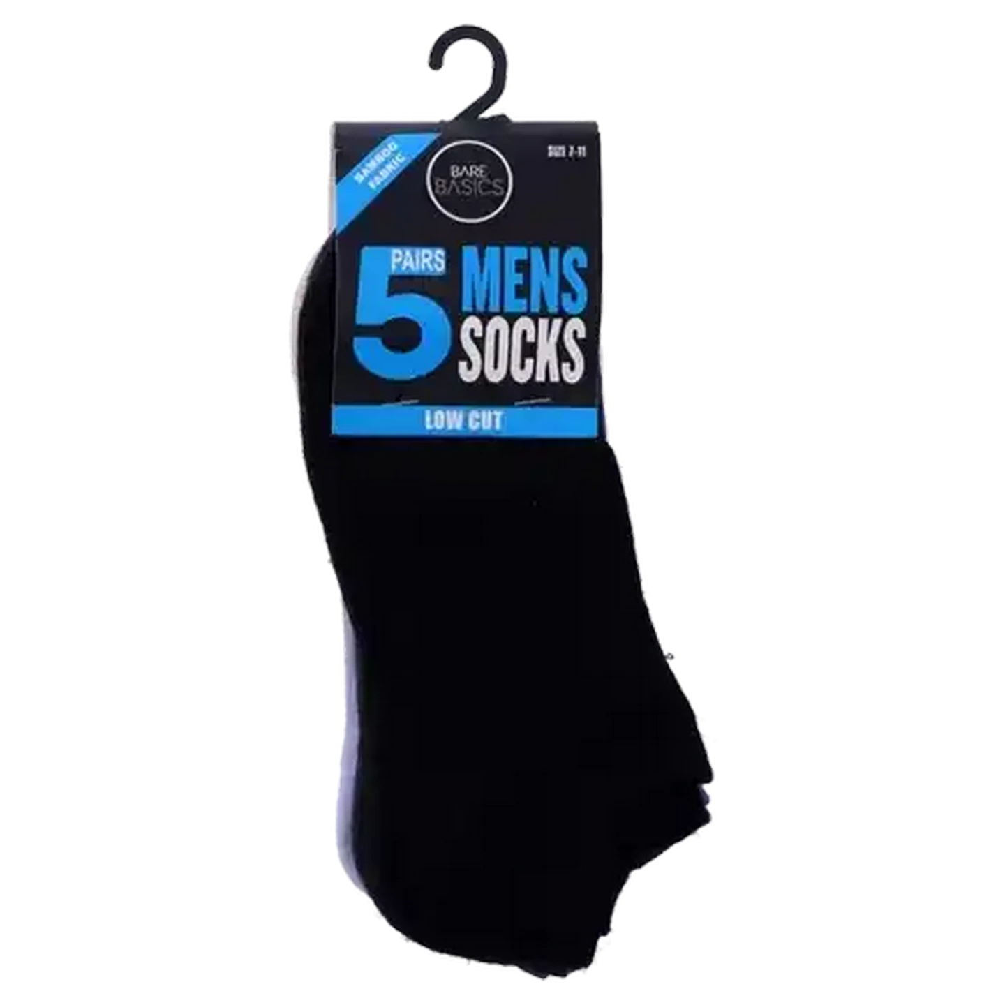 Image of Bamboo Low Cut Mens Socks 7 - 11 5-Pack