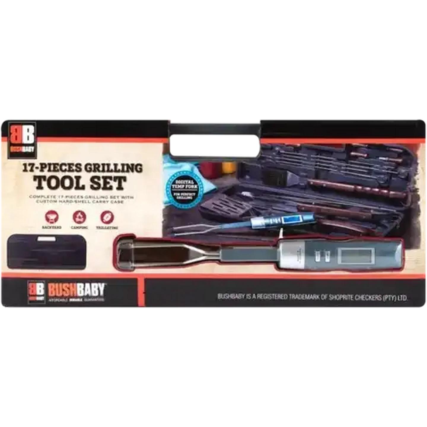 Image of Bush Baby Grilling Tool Set 17 Piece