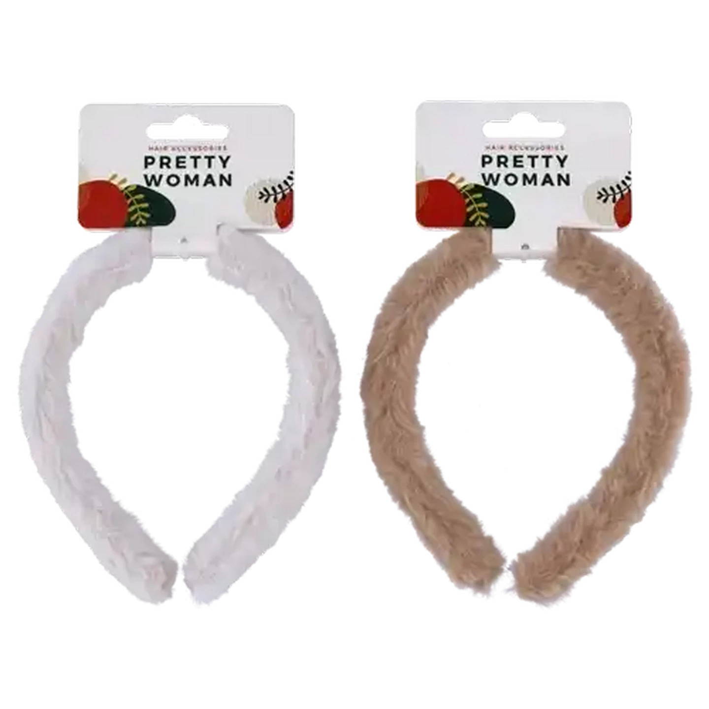 Image of Pretty Woman Fluffy Wood Aliceband (Colour May Vary)