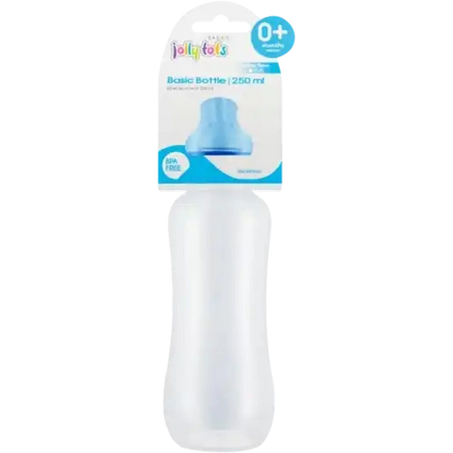 Image of Jolly Tots Basics Slow Flow Basic Bottle 250ml (Colour May Vary)