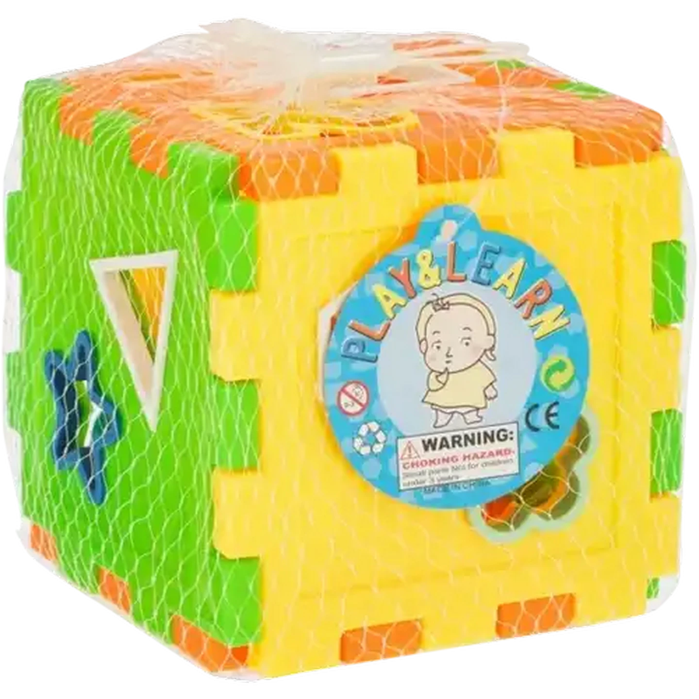 Image of Play & Learn Cube Shape Sorter