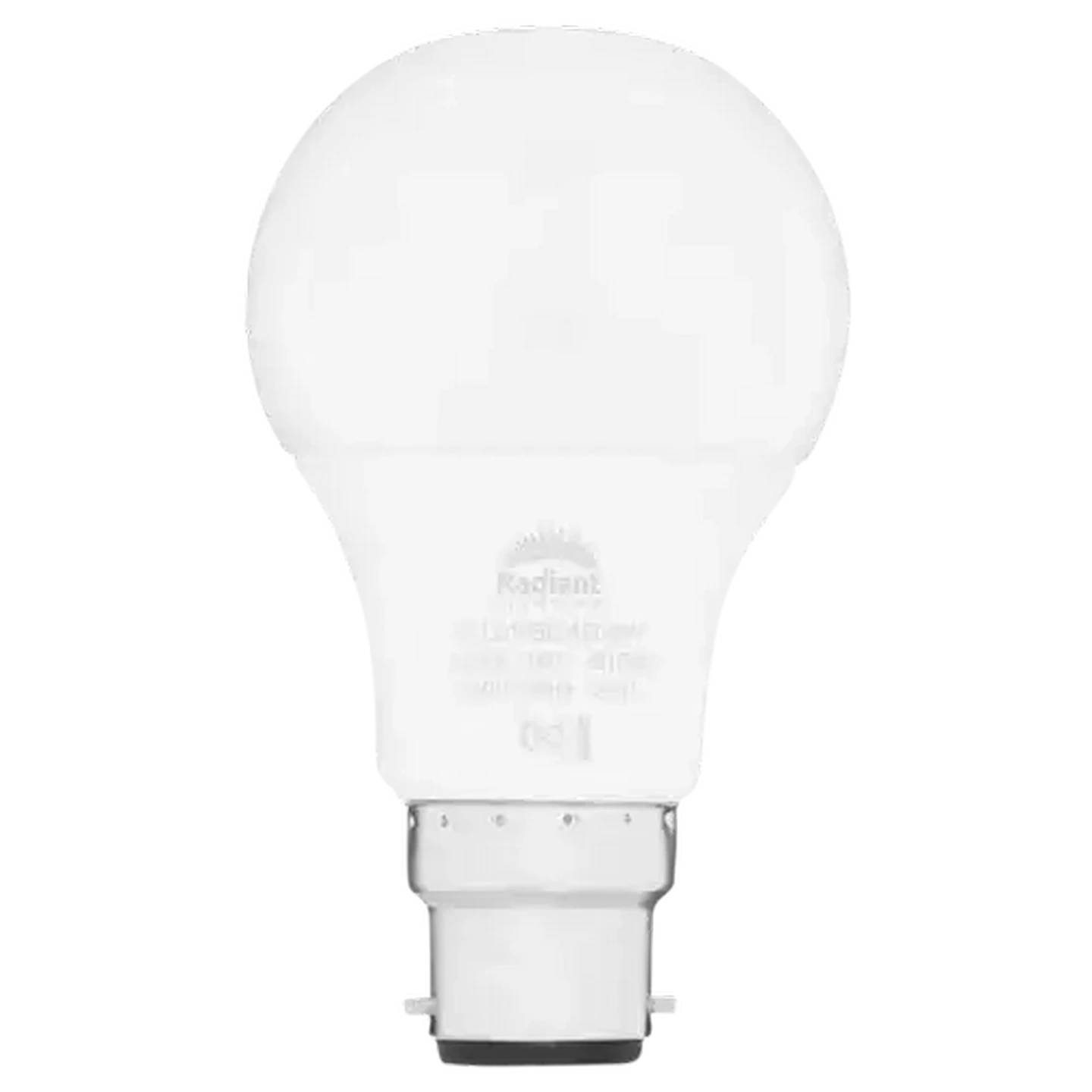 Image of Radiant Lighting Cool White A60/B22d LED Bayonet Globe 9W